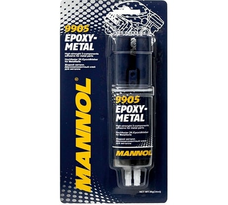 Клей MANNOL EPOXY METAL Жидкий металл 30 г 2404