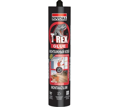 Клей Soudal T-REX Моментальная схватываемость 380 г, 2 шт. 152249