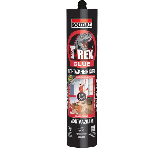 Клей Soudal T-REX Моментальная схватываемость 380 г, 2 шт. 152249 1