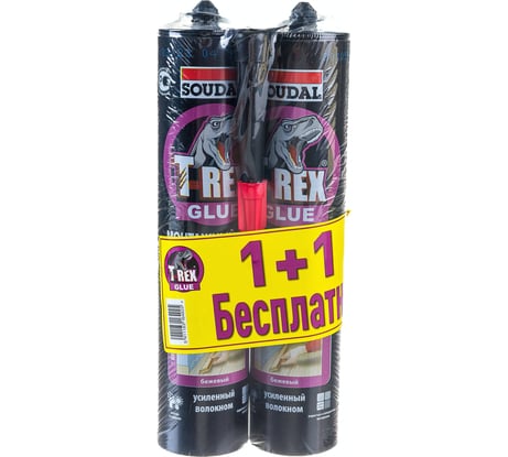 Клей Soudal T-REX быстросохнущий 380 г, violet 2 шт. 152302