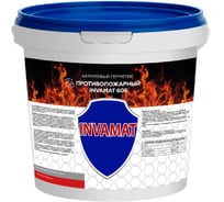 Противопожарный акриловый герметик INVAMAT 606 белый 20 кг 1025