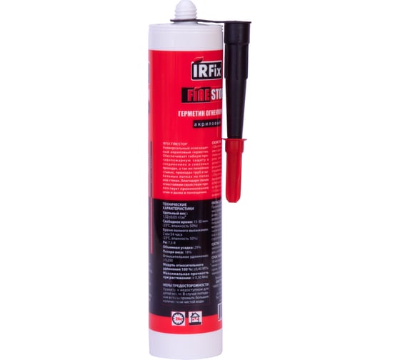 Герметик акриловый огнеупорный IRFIX FIRESTOP 310мл 20093