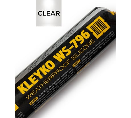 Атмосферостойкий силиконовый нейтральный герметик KLEYKO WS-796 590 мл прозрачный 00-00000052