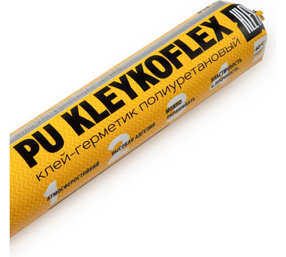 Полиуретановый гибридный однокомпонентный герметик KLEYKO FLEX 600 мл графит RAL 7024 KFX-7024