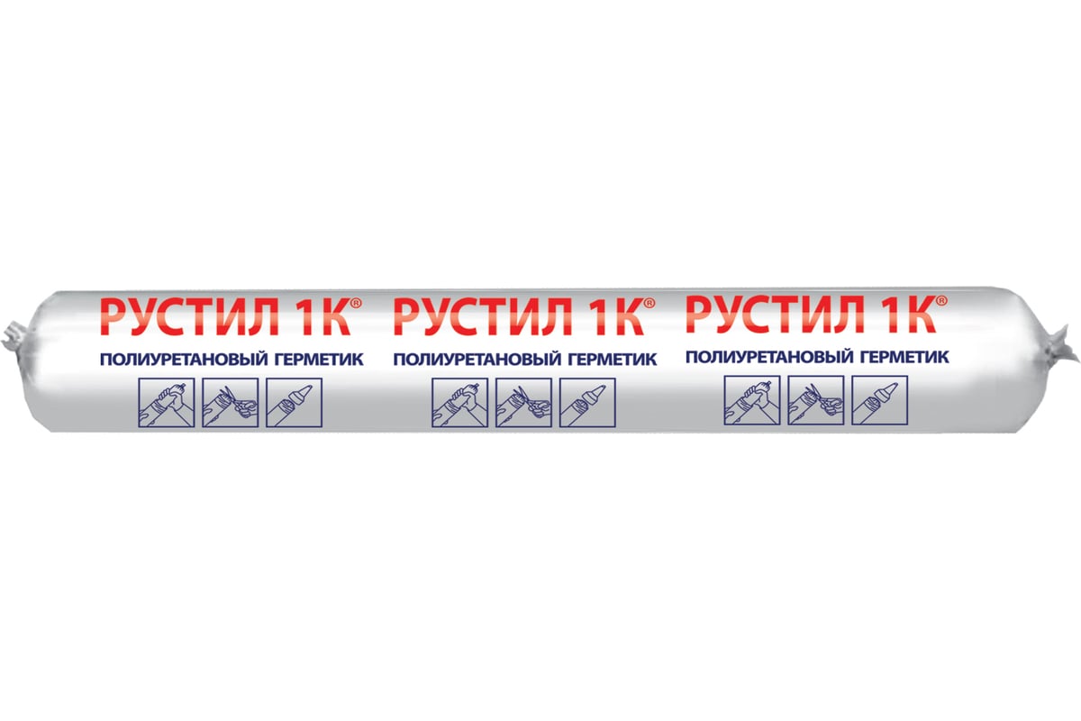 Полиуретановый герметик Рустил 1К 600 мл графитовый-серый RAL 7024 61457976