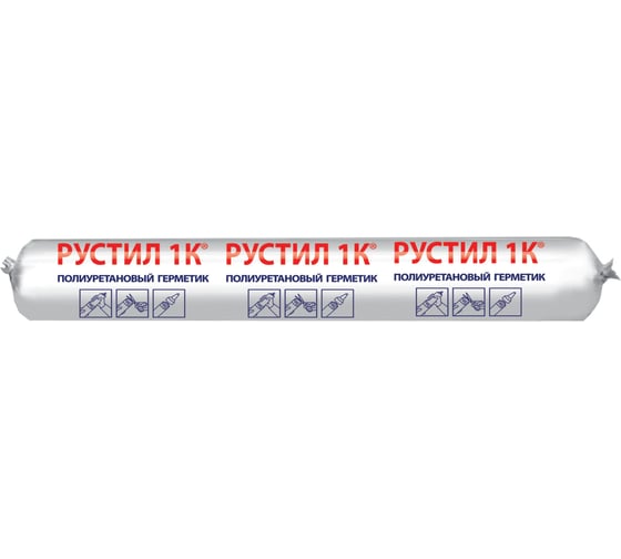 Полиуретановый герметик Рустил 1К 600 мл графитовый-серый RAL 7024 61457976 - выгодная цена, отзывы, характеристики, фото - купить в Москве и РФ