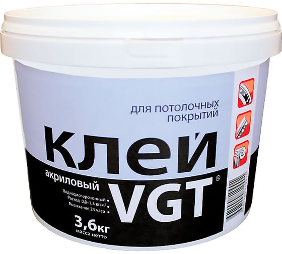 Клей для потолочных покрытий VGT 3,6 кг 11605161 1