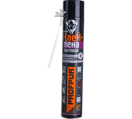 Клей-пена PROFPUR бытовая всесезонная 750 мл/875 г 01-02-26 585536