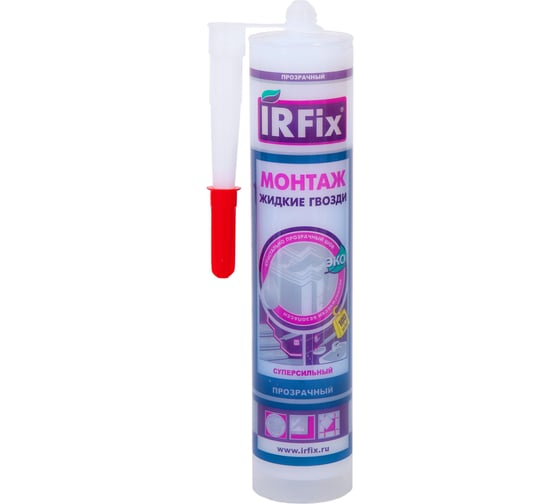 Жидкие гвозди IRFIX МОНТАЖ 310мл бесцветный 20108