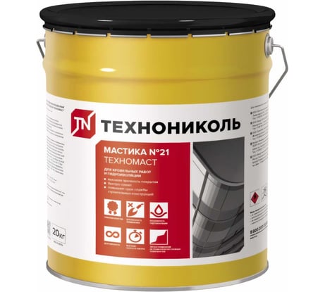 Кровельная мастика Технониколь №21 Техномаст, ведро 20 кг TN889465