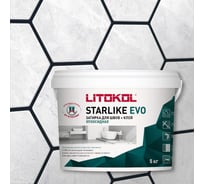 Эпоксидный состав для укладки и затирки мозаики LITOKOL STARLIKE EVO S.145 NERO CARBONIO 485200004