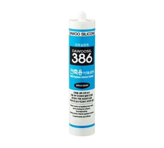 Универсальный акриловый герметик Мир Хомутов Dawoo Sealant 386 белый, 270 мл SST-002G