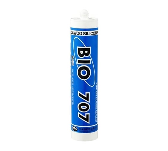 Санитарный силиконовый герметик Мир Хомутов Dawoo Sealant BIO 707 прозрачный, 270 мл SSI-001C 1