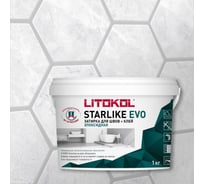 Эпоксидный состав для укладки и затирки мозаики LITOKOL STARLIKE EVO S.105 BIANCO TITANIO 485130002