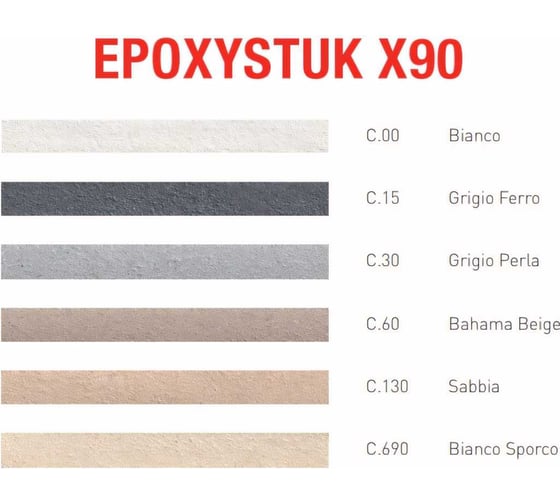 Эпоксидная затирочная смесь LITOKOL EPOXYSTUK X90 C.00 BIANCO 5 кг 479350003