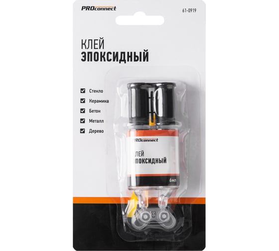 Эпоксидный клей PROCONNECT шприц, 6 мл 61-0919