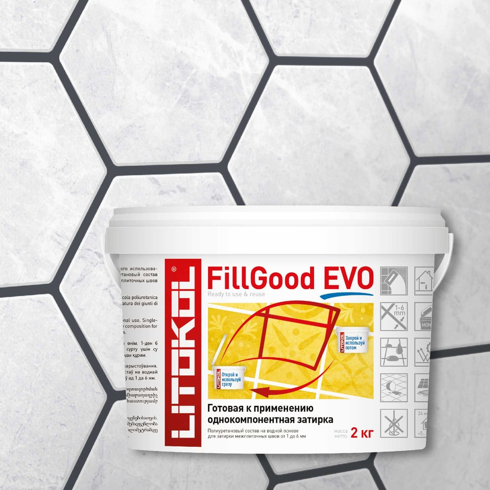 ПолиуретановыйсоставдлязатиркишвовLITOKOLFillGoodEVOF.140NEROGRAFITE496310002