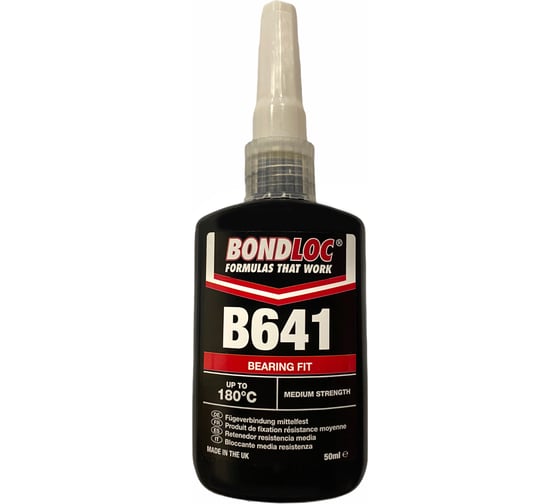 Фиксатор цилиндрических соединений средней прочности Bondloc B641 50 мл B64150ML 1