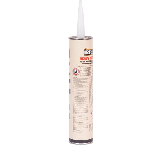 Клей монтажный каучуковый IRFIX Heavy Duty 310мл бежевый 20096