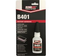 Моментальный цианоакрилатный клей общего назначения Bondloc B401 блистер, 20 г B401C20G