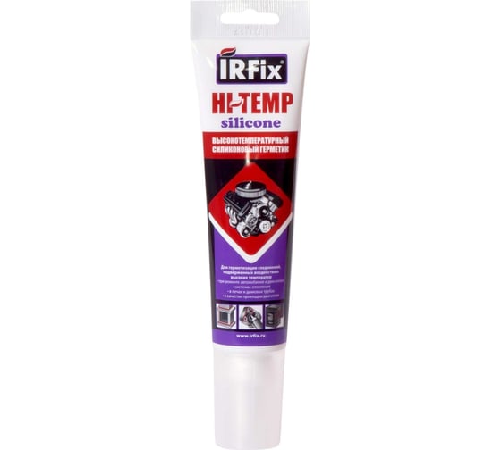 Высокотемпературный силиконовый герметик IRFIX HI-TEMP 85мл черный 20103
