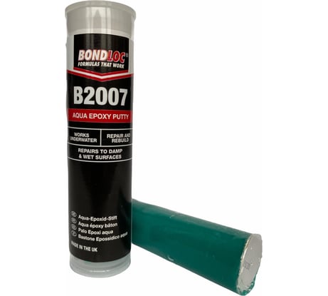 Эпоксидная 2K шпатлевка, палочка для ремонта влажных поверхностей Bondloc B2007 50 г B200750G