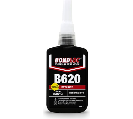 Высокотемпературный фиксатор цилиндр. соединений высокой прочности Bondloc B620 блистер, 50 мл B620C50ML 1