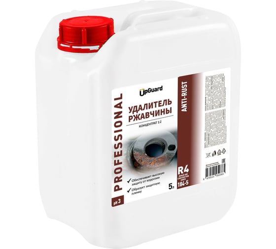 Удалитель ржавчины UPGUARD R4 ANTI-RUST 5 л, концентрат 1:2 184-5