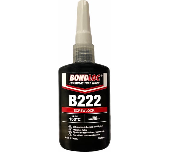 Резьбовой фиксатор низкой прочности Bondloc B222 50 мл B22250ML