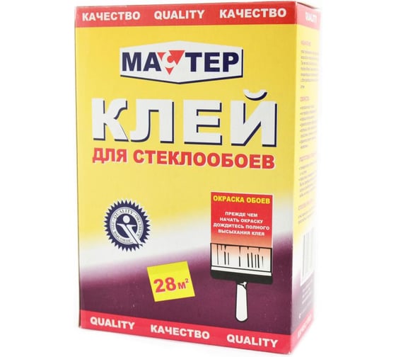 Клей обойный для стеклообоев Quality 0,3 кг Мастер 4660013350286