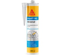 Универсальный силиконовый герметик SIKA sil-142 Universal чёрный, 280 мл 785044