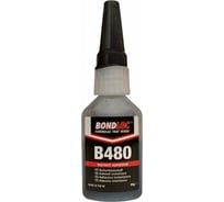 Моментальный цианоакрилатный вибростойкий клей Bondloc B480 черный, 20 г B48020G