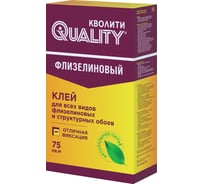 Клей обойный QUALITY флизелиновый, коробка 0,45 кг 4660013351313