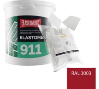 Ремкомплект для гидроизоляции и ремонта кровли Elastomeric Systems 911, 6 кг, красный и Chips 50 шт. 911_3003_6kg_kvadrat_7х7
