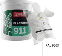 Ремкомплект для гидроизоляции и ремонта кровли Elastomeric Systems 911, 3 кг, белый и Chips 50 шт. 911_9003_3kg_krug_7