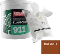Ремкомплект для гидроизоляции и ремонта кровли Elastomeric Systems 911, 3 кг, терракотовый и Chips 50 шт. 911_8004_3kg_krug_7