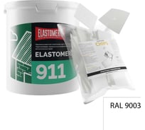 Ремкомплект для гидроизоляции и ремонта кровли Elastomeric Systems 911 (3 кг) белый и Chips 50 шт. 911_9003_3kg_kvadrat_9х9