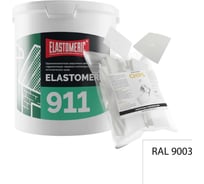 Ремкомплект для гидроизоляции и ремонта кровли Elastomeric Systems 911 (6 кг) белый и Chips 50 шт. 911_9003_6kg_kvadrat_9х9