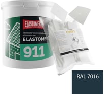 Ремкомплект для гидроизоляции и ремонта кровли Elastomeric Systems Elastomeric 911 (3кг.) темно-серый и Chips 50шт 911_7016_kvadrat_9x9 911_7016_3kg_kvadrat_9х9
