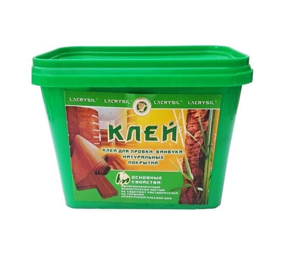 Клей монтажный Для пробки и бамбука прозрачный 1 кг Lacrysil 27