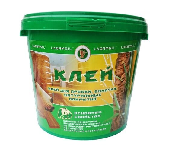 Клей монтажный Для пробки и бамбука прозрачный 4.5 кг Lacrysil 28