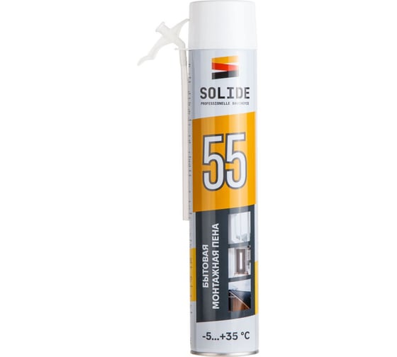 Пена монтажная бытовая SOLIDE всесезонная Foam 55 750мл SL-69898-1