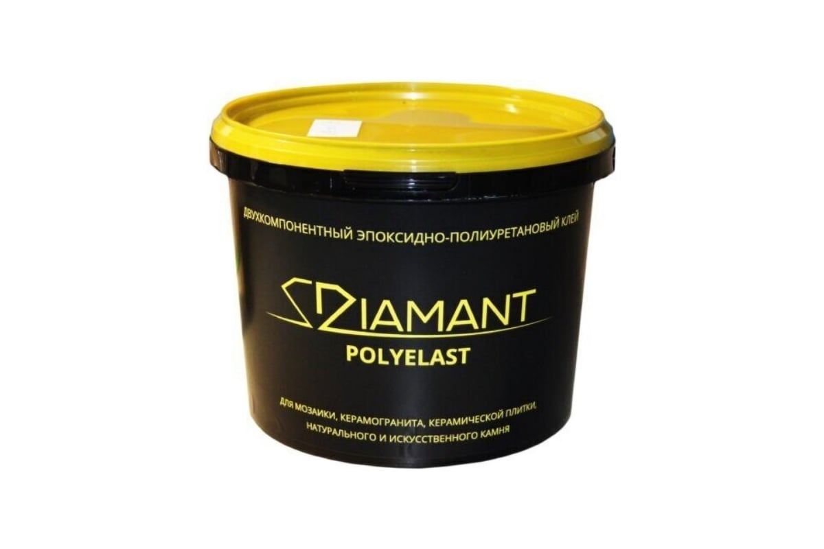 Клей эпоксидно-полиуретановый DIAMANT POLYELAST 3 кг Живая Краска ...