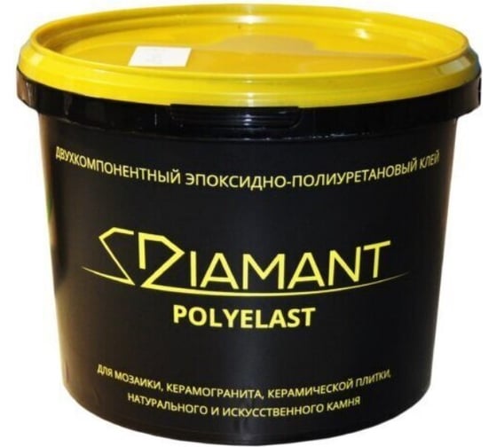 Клей эпоксидно-полиуретановый DIAMANT POLYELAST 3 кг Живая Краска 252913