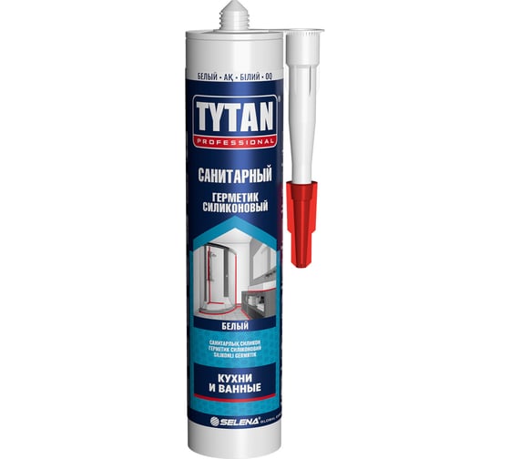 Герметик силиконовый санитарный Tytan PROFESSIONAL белый, 280 мл, 12/1440 223501