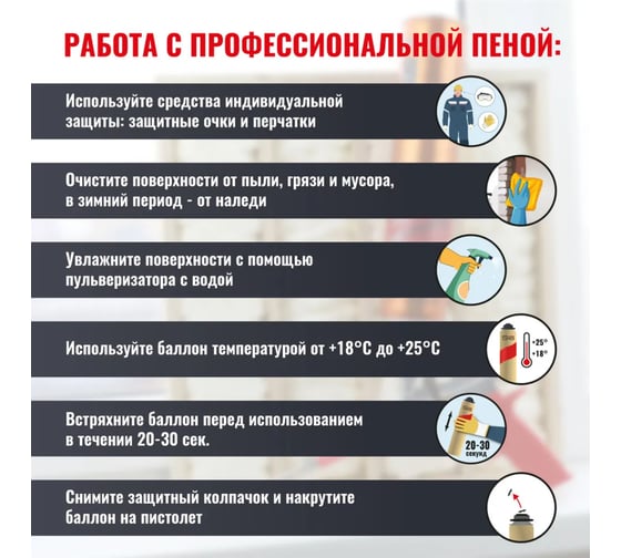 Профессиональная монтажная пена Sila Pro TopGun 65 STANDARD Winter 850 мл SPTGSW65