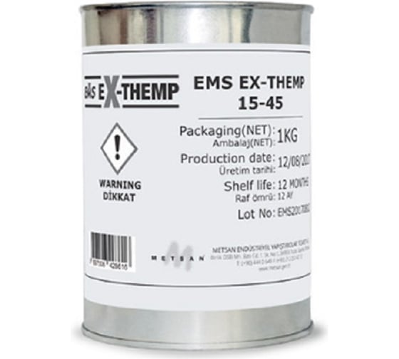 Жидкий клей высокотемпературный EMS DUBELL EMS EX-THEMP 15-45 (1100 °C) 1 кг 9630270360