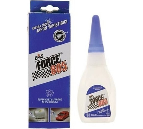 Цианоакрилатный клей EMS DUBELL EMS FORCE 805 50 гр, упаковка 30 шт 9630270355