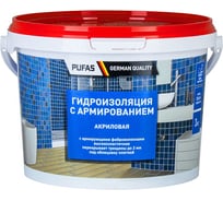 Гидроизоляция ПУФАС акриловая, с армированием, морозостойкая, 3 кг, тов-217196
