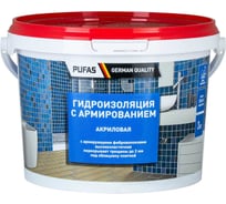 Гидроизоляция ПУФАС акриловая, с армированием, морозостойкая, 3 кг, тов-217196